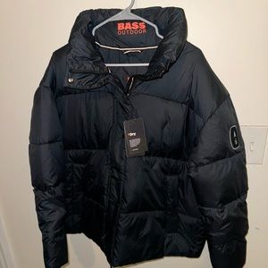 BASS OUTDOOR Womens Discovery Puffer Black  XL NWT